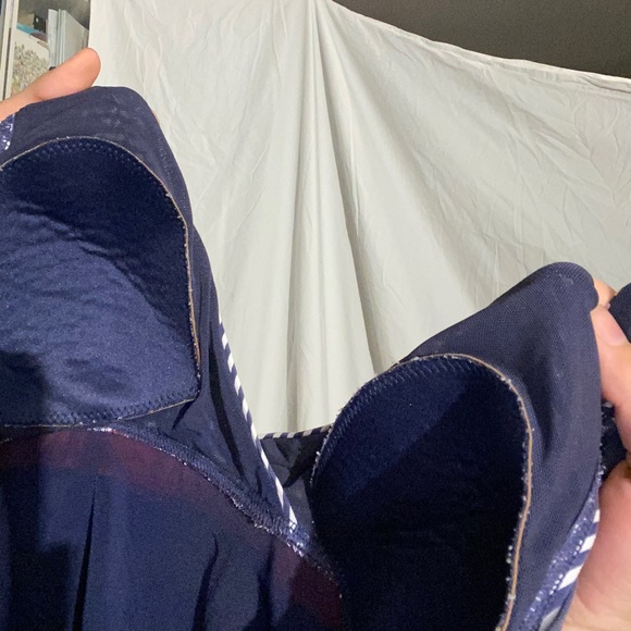 Blue red and white bathing suit swimming one piece - Picture 5 of 8